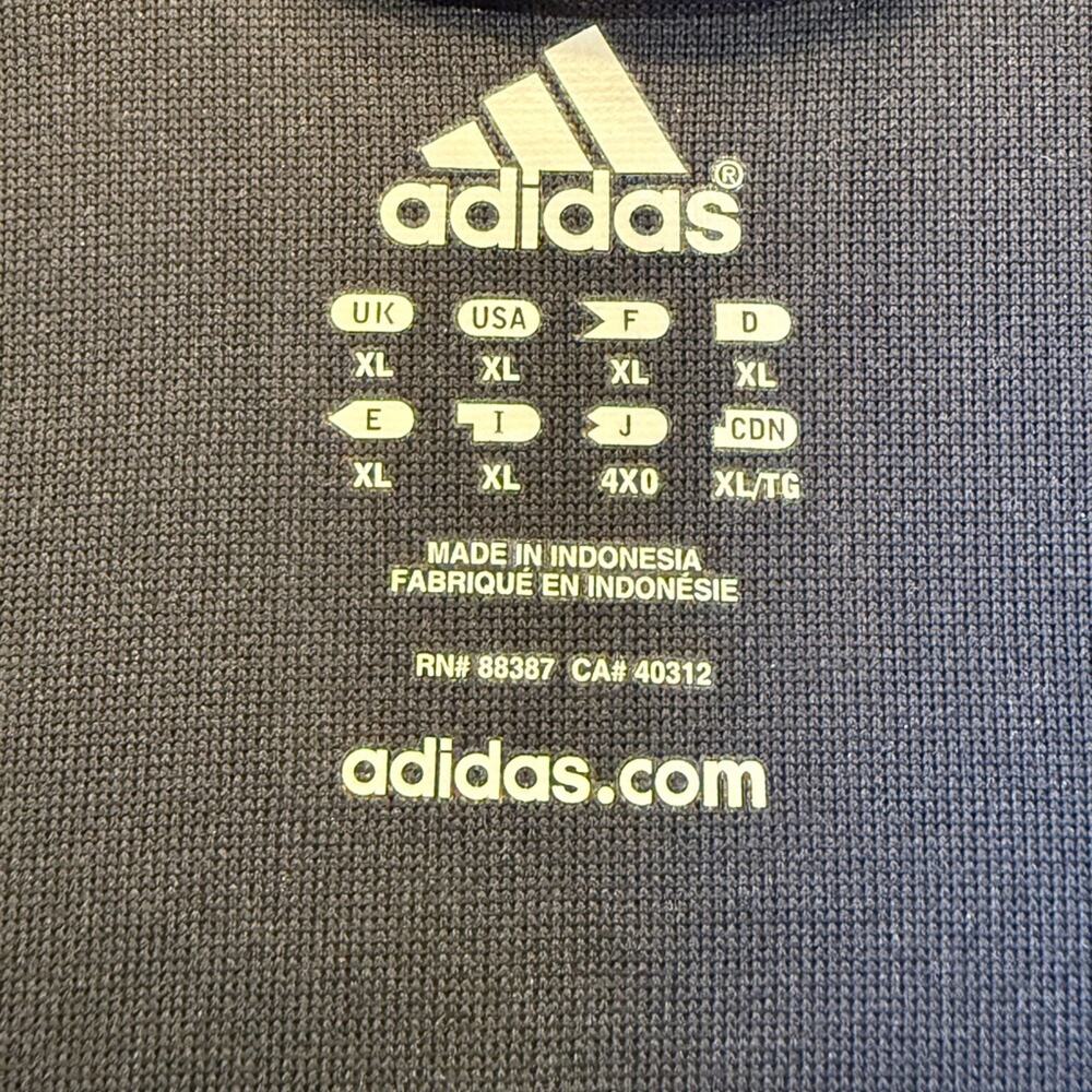 Adidas Gray 3 Stripe Men’s XL Lightweight Jacket with Black Accents - Picture 5 of 8